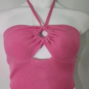 Almost Famous Vibrant Pink Knit Top